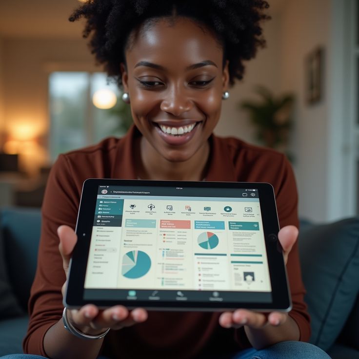 An organizer reviewing a hackathon analytics dashboard on a tablet